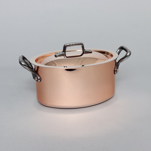 Small, Oval, French Copper Casserole