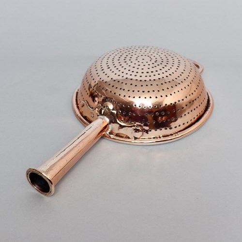 Good Quality, 19Th Century, French Copper Colander