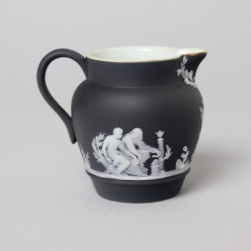 Miniature Wedgwood Black & White Jasper Jug