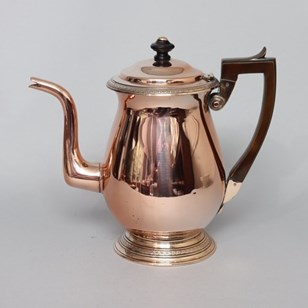 19Th Century, English Copper Teapot...