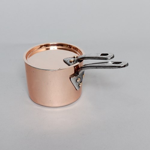 Very Small, 19Th Century, English Copper Saucepan