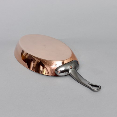 Oval, French Copper Fish/Frying Pan