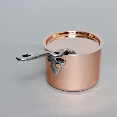 Very Small, 19Th Century, English Copper Saucepan