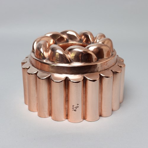 French Copper Jelly Mould By Letang