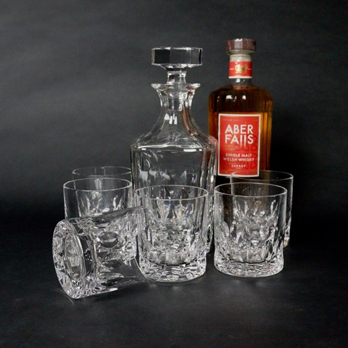 Set Of Whisky Tumblers And Decanter Made For Retail By Gilles Cartier