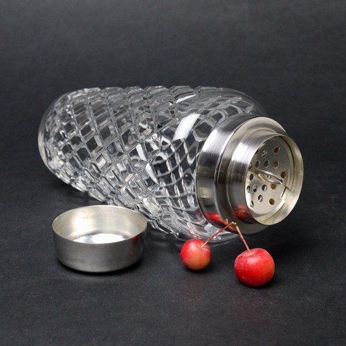 1930'S French Crystal Cocktail Shaker 