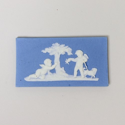 Very Small, 19Th Century, Wedgwood Jasper Plaque