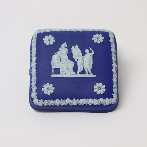 Wedgwood Dark Blue Jasper Trinket Box