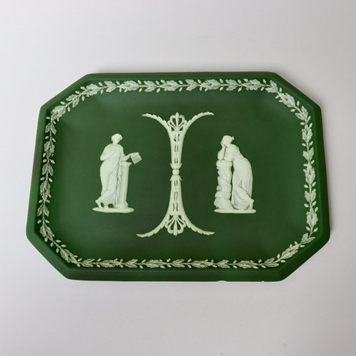 Wedgwood, Dark Green Jasper Tray