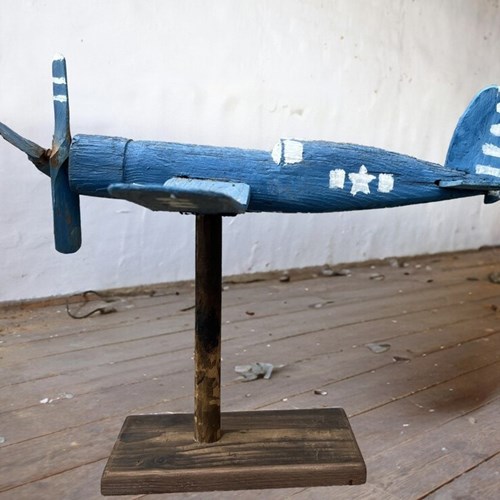 American Vought F4U Corsair Aeroplane Whirligig Circa 1940'S