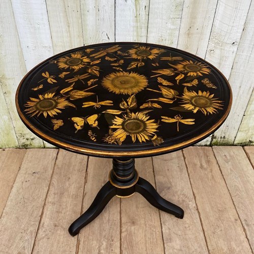 Sunflowers On A Tilt Top Table