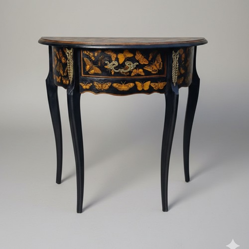 Butterflies Decorated Demi-Lune