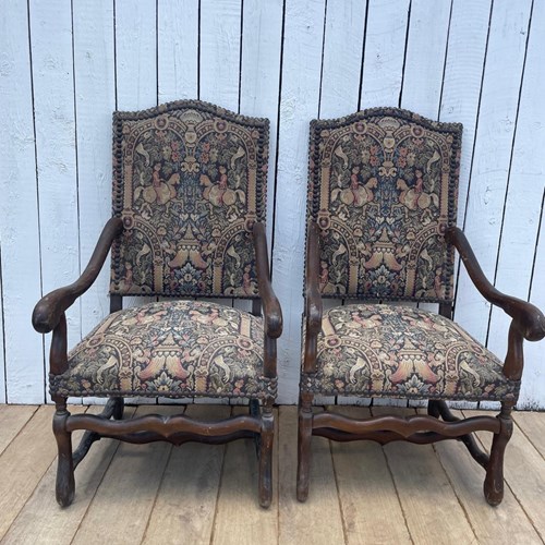 Pair Of Os De Mouton Armchairs