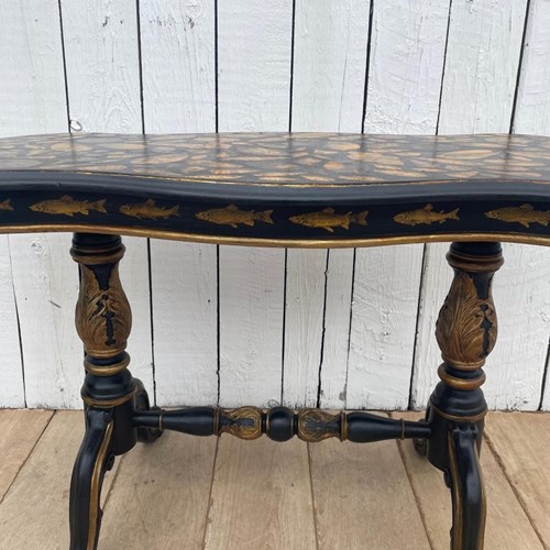 Shell Decorated Writing Table