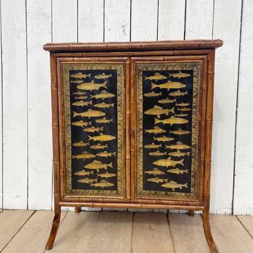 Victorian Bamboo Cabinet