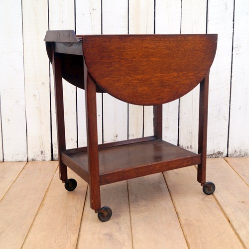 Oak Tea Trolley