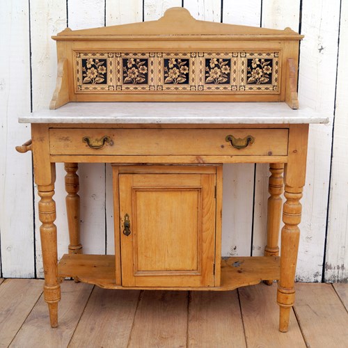 Victorian Pine Washstand