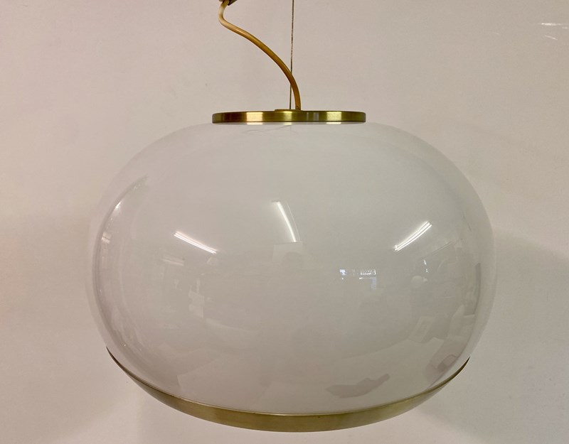 1960S Italian Brushed Brass And White Glass Pendant-august-interiors-img-4488-main-638189072835288759.jpeg