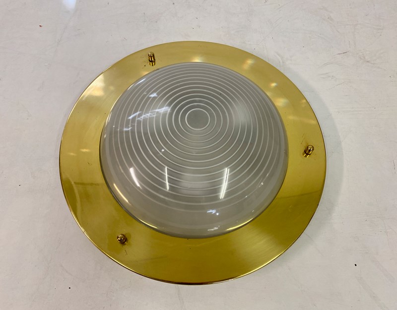 1970S Brass And Glass Ceiling Mounted Light-august-interiors-img-4493-main-638189076511728027.jpeg