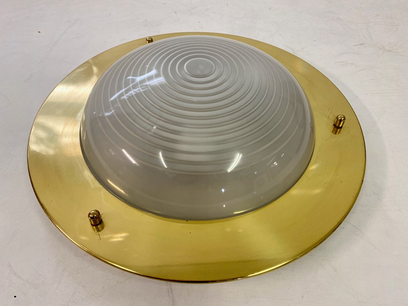 1970S Brass And Glass Ceiling Mounted Light-august-interiors-img-4497-main-638189076644381861.jpeg