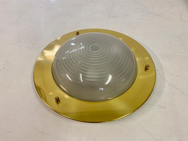 1970S Brass And Glass Ceiling Mounted Light-august-interiors-img-4498-main-638189076691256066.jpeg
