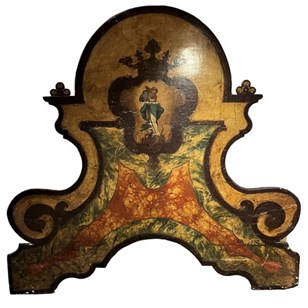 19Th C Spanish Hand Painted Decorat...