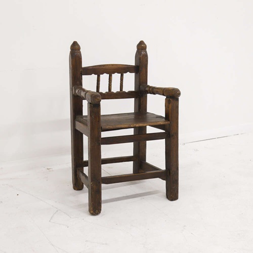 18Th Century Spanish Throne Style Armchair 