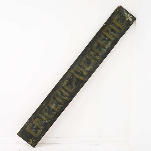 Early 20Th Century Impressive Large French Hand Painted Shop Sign