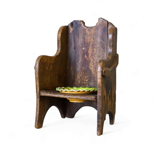 Charming 18Th/19Th C Folk Art Hand Painted Children’S Chair