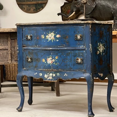 Early Scandinavian Painted Commode