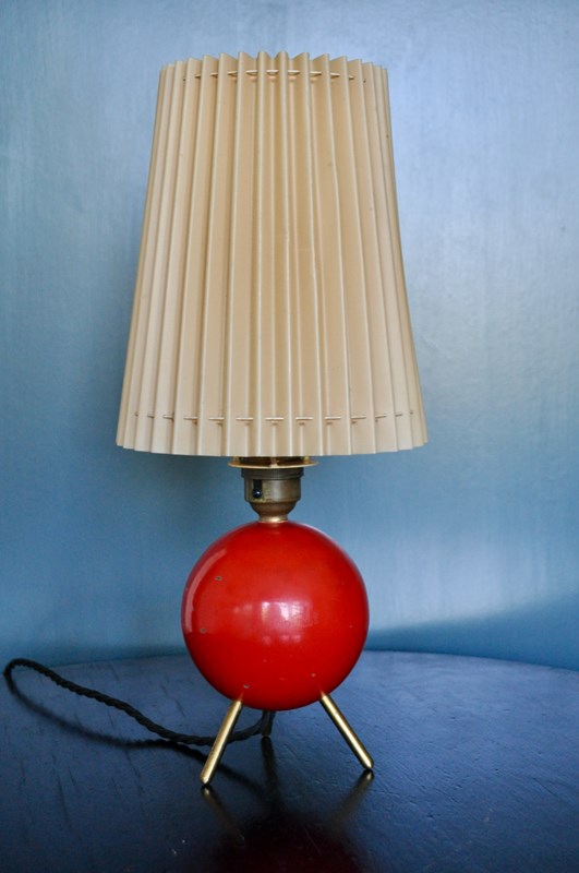 'Atomic' 1950S Table Lamp With Pleated Shade-b-southgate-dsc-0577-main-638222590531040933.jpeg