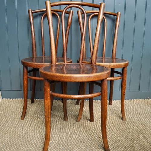 Set Of 4 Bentwood Chairs