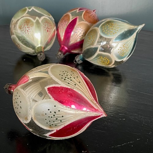 Vintage Glass Christmas Baubles