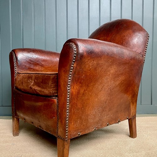 French Leather Club Chair