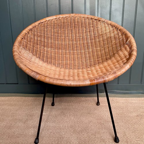 Mid Century Wicker Chair