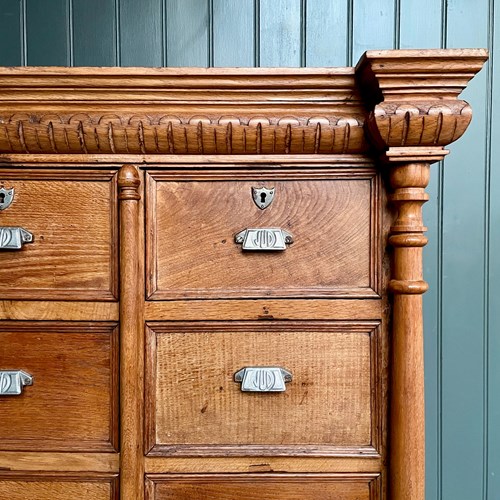 Oak Shop Chest Of Drawers