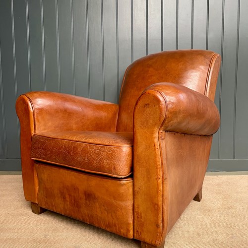 French Leather Armchair