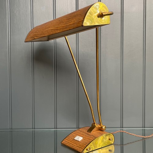 French Brass Desk Lamp