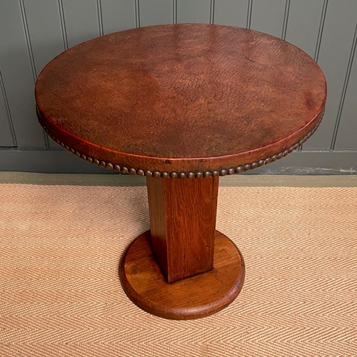 French Leather Deco Table