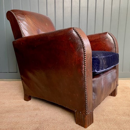 French Leather Armchair