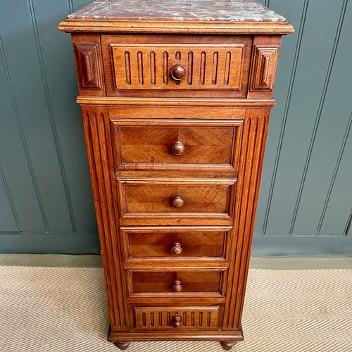 French Marble Topped Drawers
