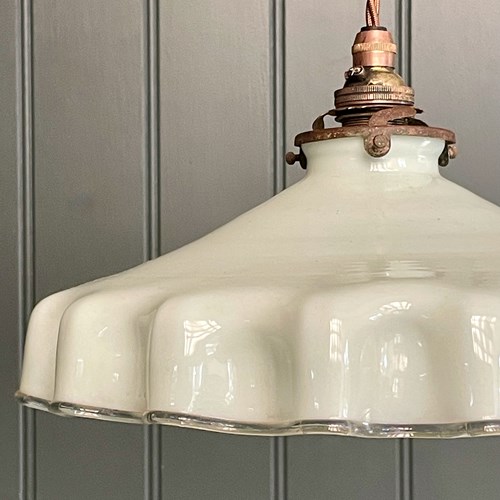 French Glass Pendant Lamp