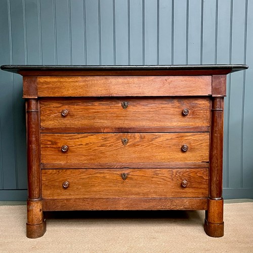 Marble-Top Empire Chest Of Drawers