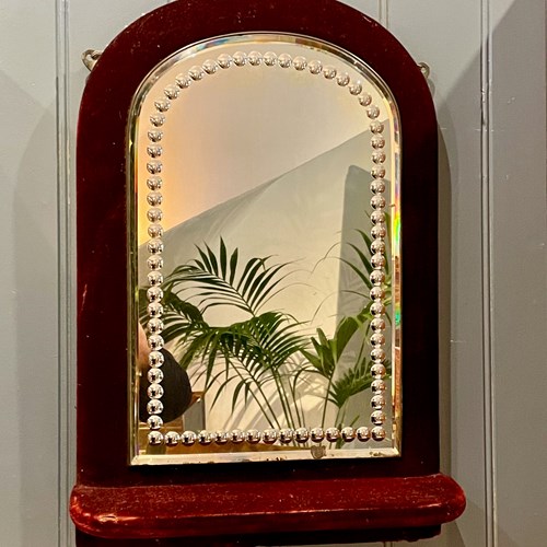 Velvet Framed Mirror