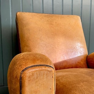 French Leather Armchair