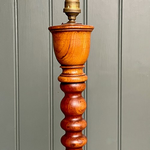 Antique French Turned Floor Lamp