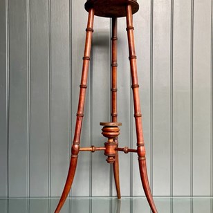 Faux Bamboo French Plant Stand