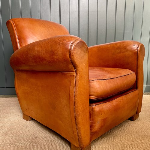 French Leather Armchair