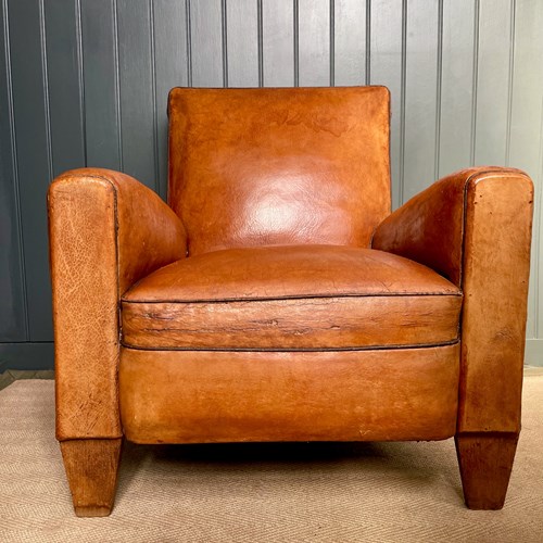 French Leather Armchair