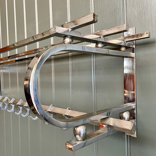 French Chrome Coat Rack